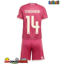 Camisa de Futebol Real Madrid Aurelien Tchouameni #14 Equipamento Alternativo Infantil 2026-27 Manga Curta (+ Calças curtas)